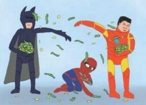 Create meme: superheroes, iron man Batman meme, stark and Batman