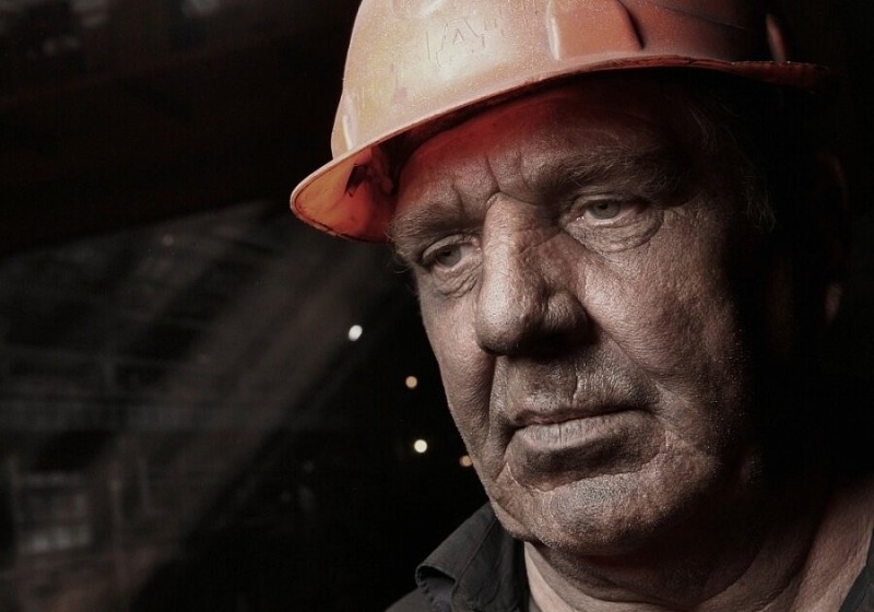 Create meme: a hard worker from the factory, hard worker, portrait of a miner