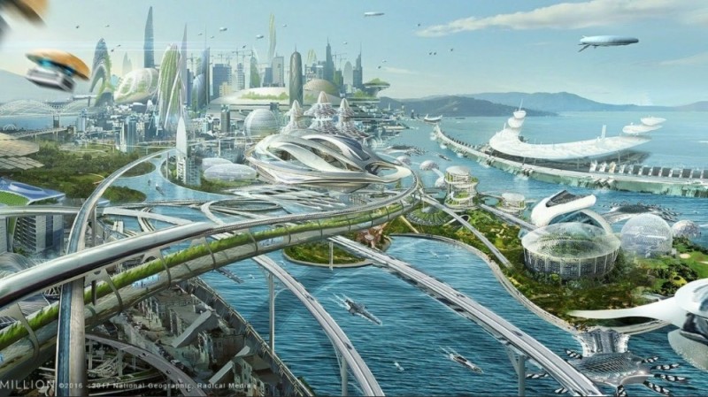 Create meme: city of the future project, the world of the future, future 