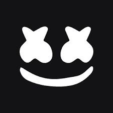 Create meme: Marshmello, marshmallow logo black