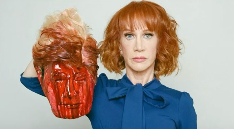 Создать мем: head severed, kathy griffin comedian, kathy griffin