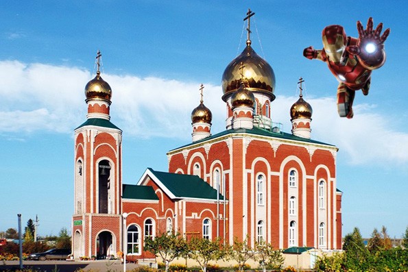 Create meme: church of St. Sergius of Radonezh Aktobe, aktobe village church of St. sergius of Radonezh, aktobe temple