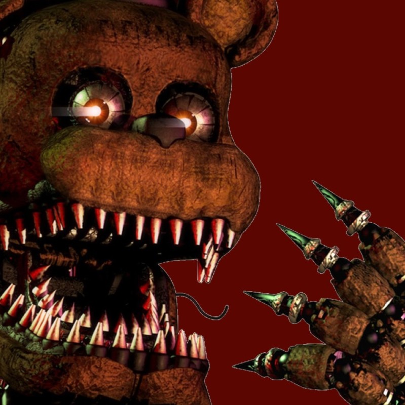 Create meme: nightmarish animatronics, screamer fnaf 4, dreadful freddy