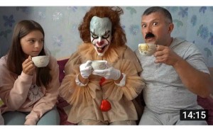 Create meme: evil clown, creepy the clown, it is in real life