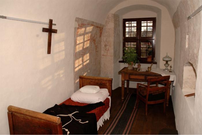Create meme: the monk's cell in the monastery, furniture , monastic cells