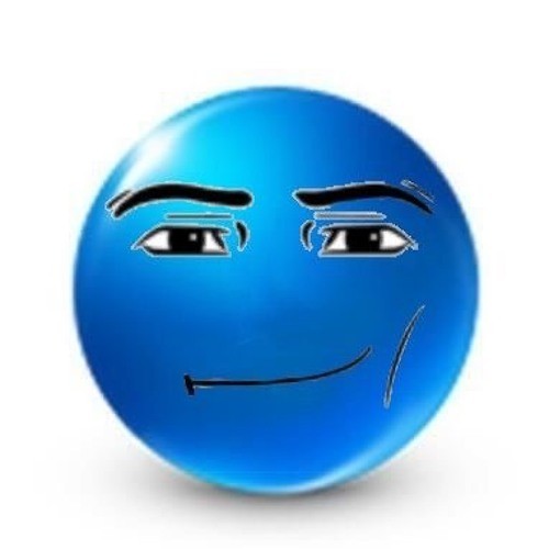 Create meme: emoticons are blue, sad blue smiley face, smiley blue