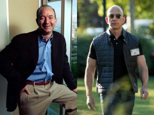 Create meme: forbes Jeff Bezos, the owner of Amazon Jeff Bezos, Jeff Bezos with security