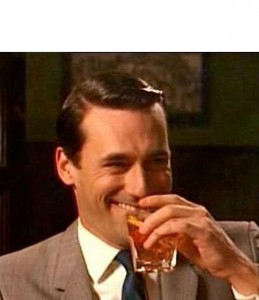 Create meme: man with whiskey meme, Jon Hamm meme with whiskey