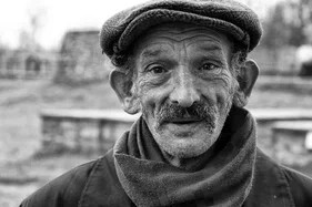 Create meme: the old man's face, an old man, portrait photography