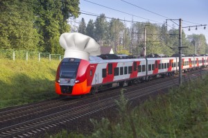 Create meme: the Lastochka train