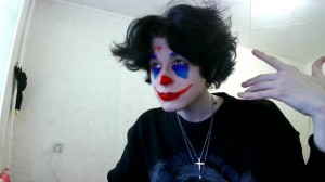 Create meme: clown, girl, guy