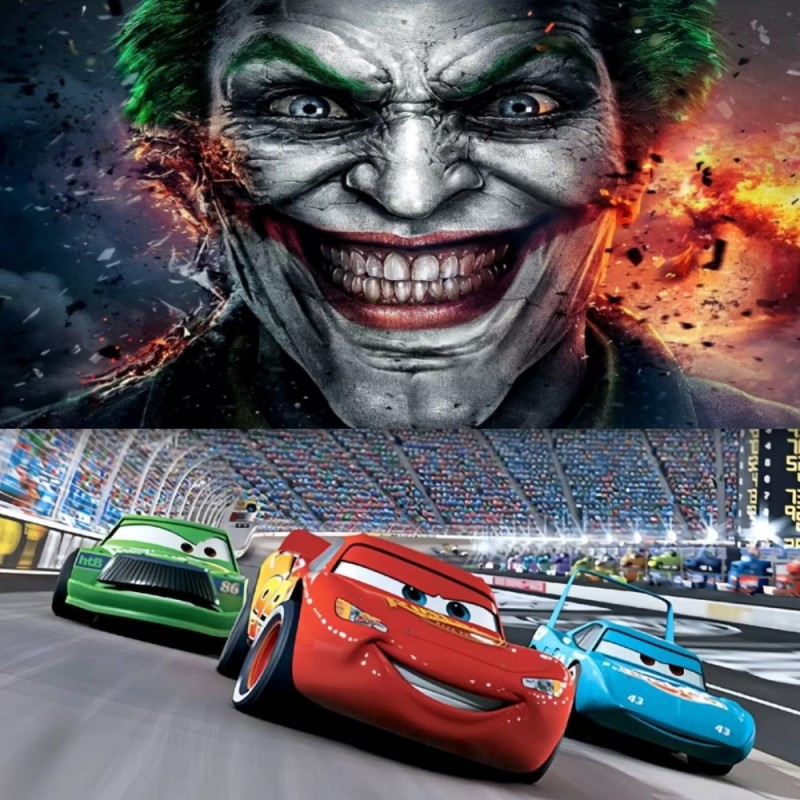 Create meme: Joker , lightning McQueen cartoon, lightning mcqueen 3