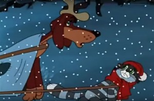 Создать мем: зима в простоквашино мультфильм 1978, зима в простоквашино россия 2004, трое из простоквашино