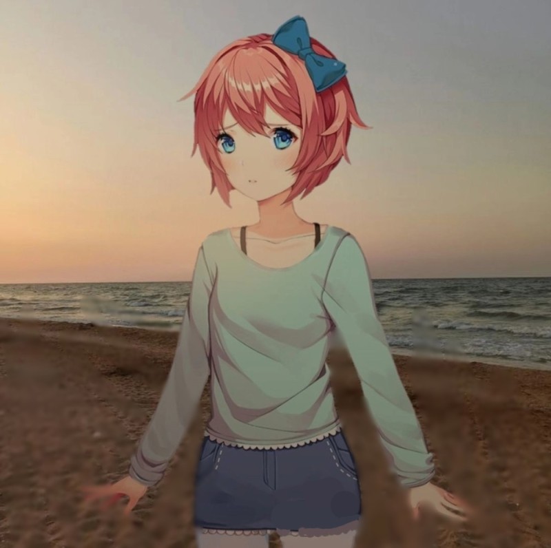 Create meme: ddlc sayori, doki doki, saeri doki doki