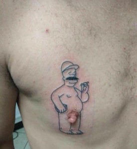 Create meme: new tattoo, I am an artist I see the tattoo, unfortunate tattoo