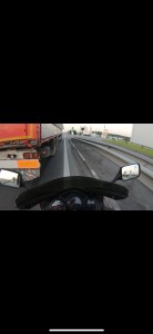 Create meme: motorcycle road, on the road, trucks