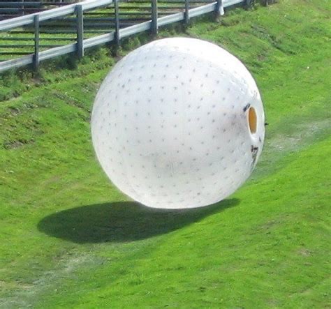 Create meme: zorbing, Hill zorbing, Zorb ball