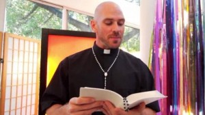 Create meme: John sins the priest, the Holy father, johnny sins