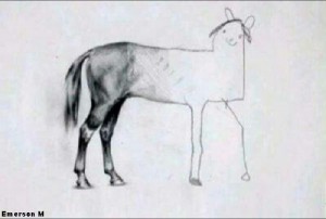 Создать мем: недорисованная лошадь мем, рисунки лошади, рисуем лошадь
