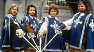Создать мем: три мушкетера и д артаньян, три мушкетера 1993, королевские мушкетёры
