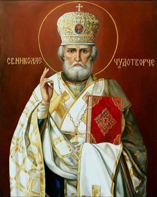 Create meme: icon of St. Nicholas the Wonderworker, nicholas the wonderworker, icon of St. Nicholas the Wonderworker