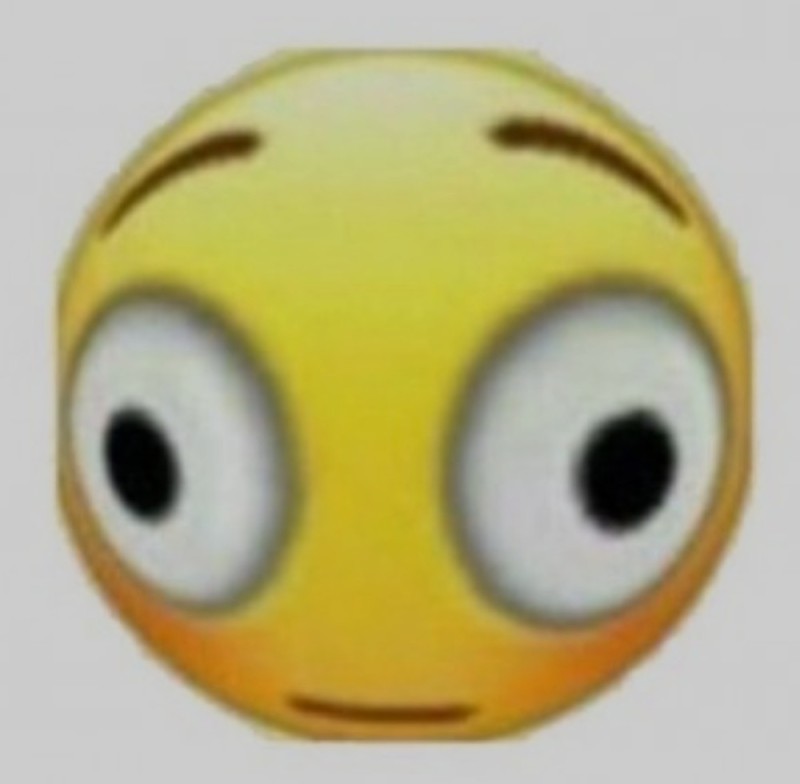 Create meme: smiley with bulging eyes, smiley , Emoji