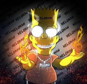 Create meme: grillby hot undertale, Lisa Simpson angry, The simpsons