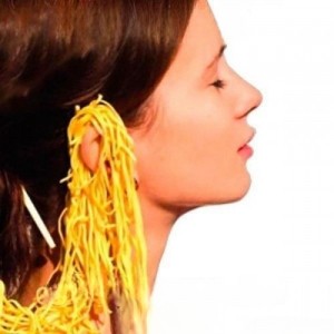 Create meme: noodles on the ears poster, people with noodles on the ears, noodles on the ears of the meme