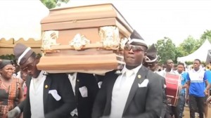 Create meme: meme about blacks with the coffin, blacks dancing with the coffin, blacks carry the coffin