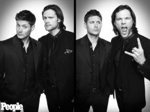 Create meme: Jensen ackles, Dean Winchester, over the padalecki jared