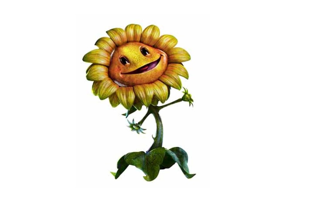 Create meme: plants vs zombies sunflower, pvz 2 sunflower, sunflower plant vs zombies