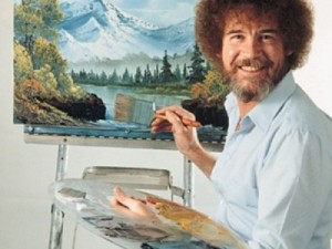 Create meme: kinky artist, Bob Ross, Two thousand two