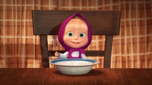 Create meme: Masha and the bear, Masha and the bear Masha porridge