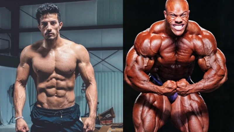 Create meme: Ronnie Coleman and Arnold Schwarzenegger, Phil heath, famous bodybuilders