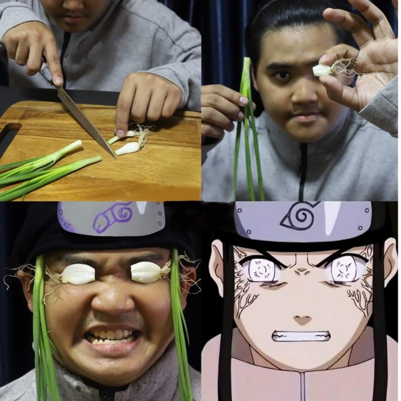 Create meme: Anucha saengchart Naruto, Naruto's lowcost cosplay, naruto meme