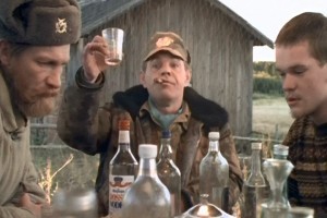 Create meme: peculiarities of the national, peculiarities of the national hunt vodka, Mikhalych peculiarities of national hunting