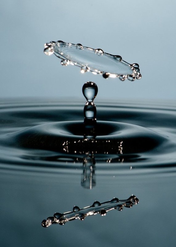 Create meme: water drops, A drop falls into the water, a drop of water