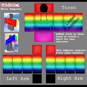 Create meme: roblox roblox, roblox template shirt rainbow, rainbow shirt roblox