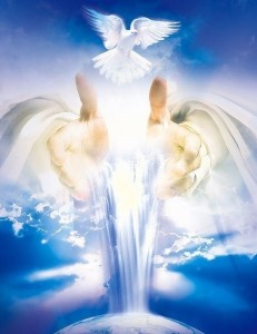 Создать мем: saint angel, отныне будете видеть небо отверстым и ангелов, царствие небесное рай картинки