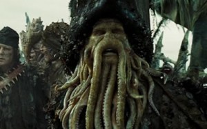 Create meme: pirates of the Caribbean, the organ of Davy Jones, the kraken