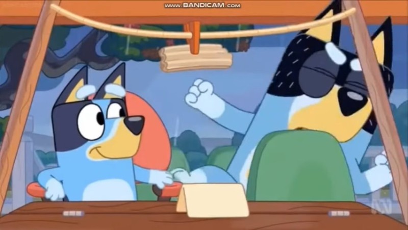 Create meme: bluey animated series, cartoons , bluey junior