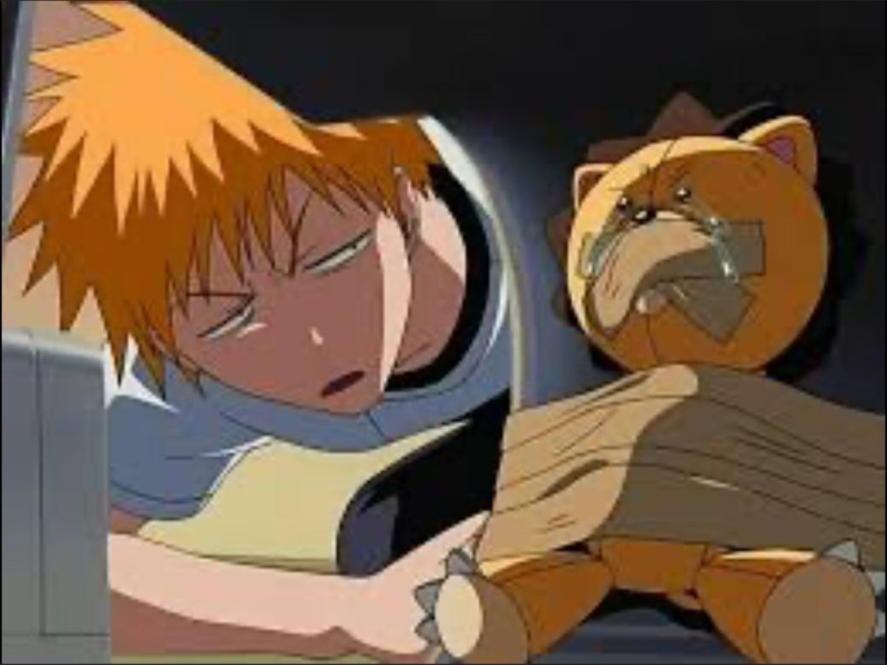 Create meme: con bleach, Ichigo Kurosaki freeze frame, Con from bleach