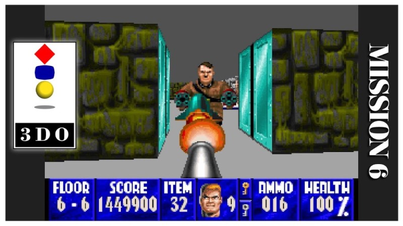 Создать мем: геймплей вольфенштайн 3д, wolfenstein 3d panasonic, wolfenstein