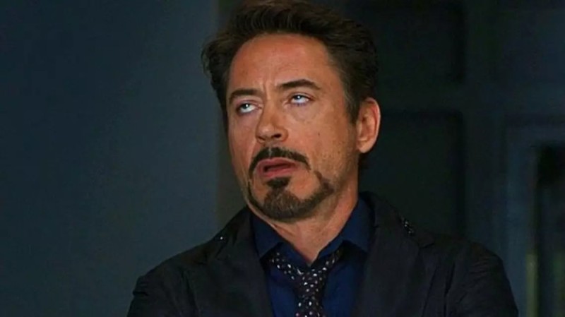 Create meme: Tony stark rolls his eyes, Downey Jr rolls eyes, Robert Downey Jr. rolled his eyes