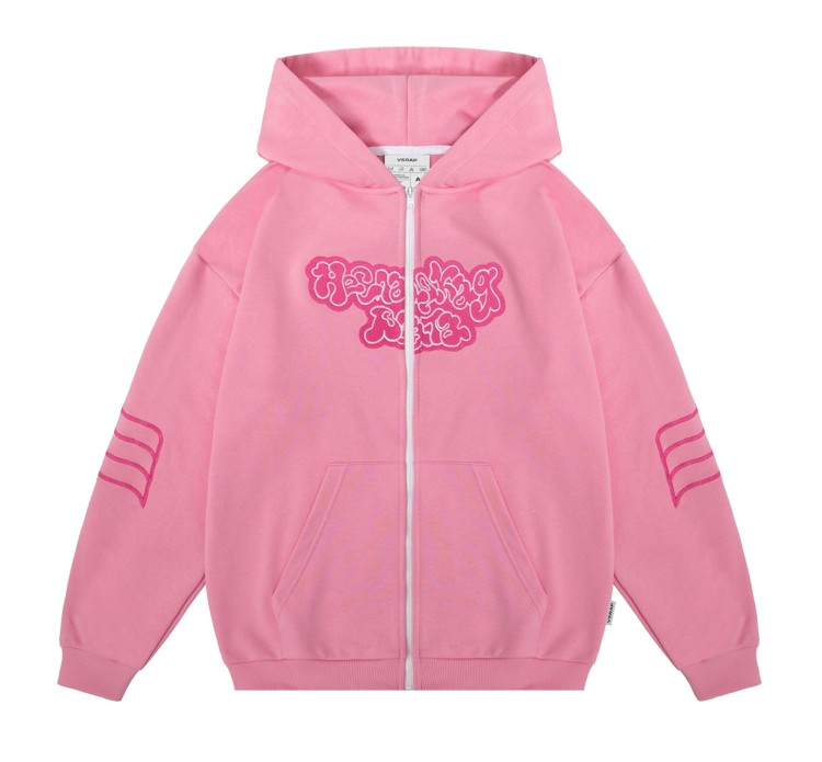 Create meme: outerwear, pink hoodie, clothing 