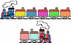 Create meme: steam locomotive with wagons