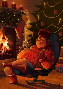 Create meme: in the new year, cartoon, game hello neighbor