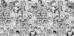 Create meme: ahahaa manga faces, ahago face collage, anime ahahaa collage