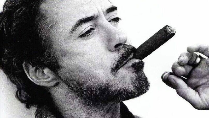 Create meme: Robert Downey , Robert Downey Jr. with a cigar, Robert Downey Jr. with a cigarette
