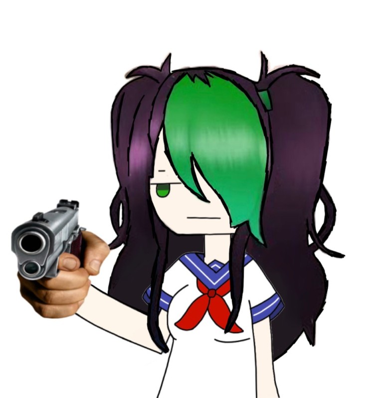 Create meme: Gita Yamahato Yandere simulator, yandere simulator Midori Gurin, yandere simulator